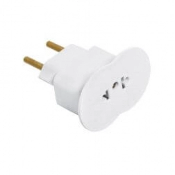 PINO PLUZIE ADAPTADOR 2P BCO 10A 9294