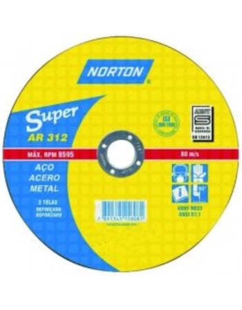 DISCO CORTE FERRO NORTON 7\\\\\\\" 2T AR302 (T)