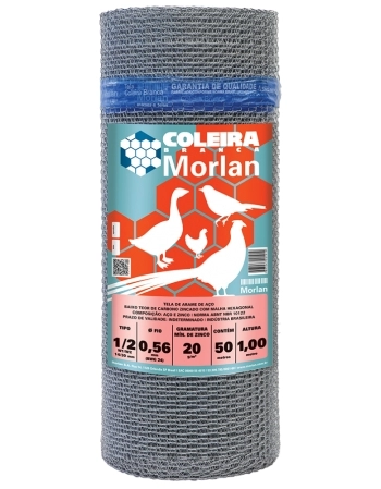 TELA VIVEIRO MORLAN 1/2\\\" F24 1,00X50M