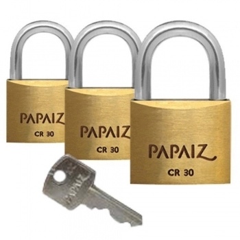 CADEADO PAPAIZ (12) 30MM SEG.IGUAIS REF 0100300CX01