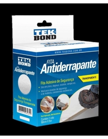 FITA ANTIDERRAPANTE TEKBOND 50X5 TRANSP.