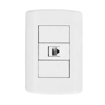 CONJ MODULAR PLUZIE TOM RJ11 P/ TELEFONE 7229
