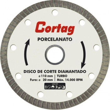 DISCO DIAMANT. CORTAG 110MM TURBO SECO PORCELANATO BCO REF 60863