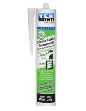 COLA SILICONE TEKBOND CONST 256G TRANP (T)