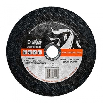 DISCO CORTE INOX DISFLEX 7X1,6 PRATA