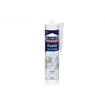 SILICONE ACETICO FLEXITE CASCOLA TRANSPARENTE/INCOLOR 252GR