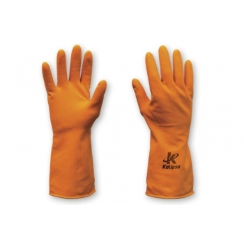 LUVA KALIPSO LATEX LARANJA (02) TAM 8 M