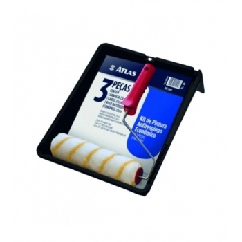 KIT PINTURA ATLAS 2003 ANTIRESP 3PC BANDEJA + SUP + ROLO