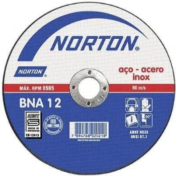 DISCO CORTE INOX NORTON 4.1/2X1,0 BNA12