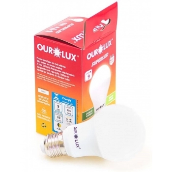 LAMPADA LED BULBO OUROLUX 9W