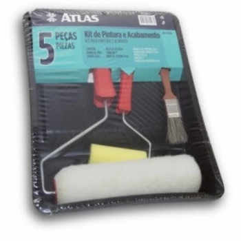 KIT PINTURA ATLAS 1002 5PC BANDEJA + SUP + ROLO