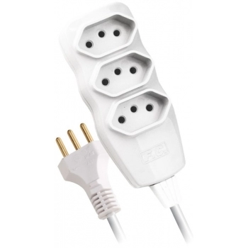 EXTENSAO FC 5M 2P+T PP BCO