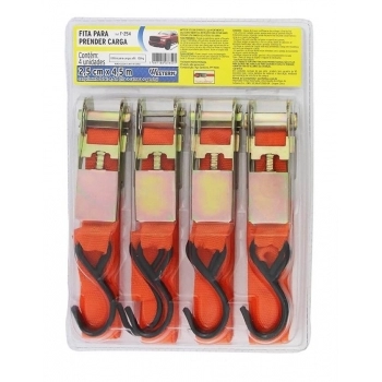 JOGO FITA PRENDE CARGA WESTERN 2,5CM X 4,5M C/4