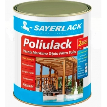VERNIZ MARITIMO POLIULACK SAYER BRILH 900ML
