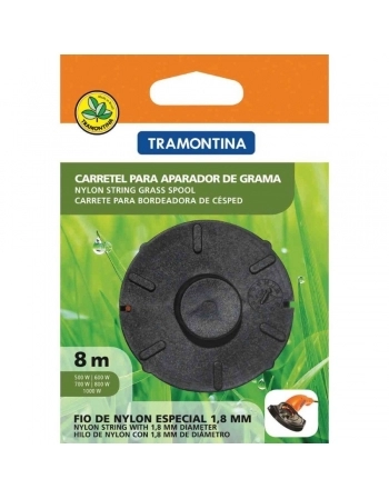Fio Aparador de Grama Tramontina em Nylon 1,8mm 8m de Comprimento - Carretel