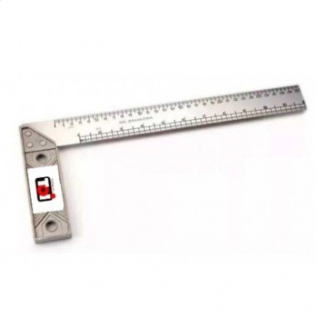 ESQUADRO 1-TOI CABO ALUMIN 12\" 30CM