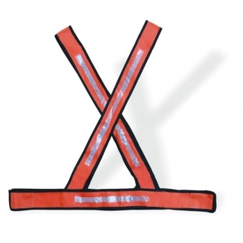 COLETE SINALIZACAO PLASTCOR \"X\" LARANJA REFLETIVO