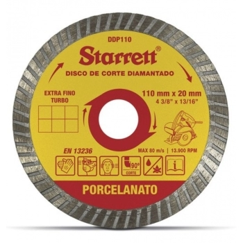 DISCO DIAMANT. STARRET PORCELANATO 4.3/8\"X13/16\" 110