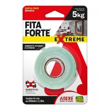 FITA DUPLA FACE ADERE FORTE EXTREME 24X1.5M