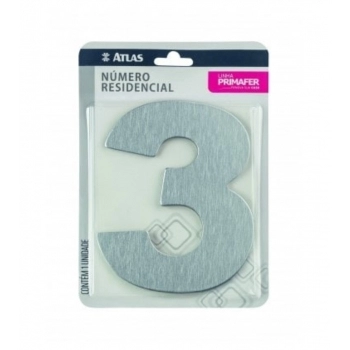 NUMERO PRIMAFER C/ ADES ESCOVADO 3 REF PR3001/3.