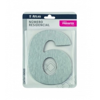 NUMERO PRIMAFER C/ ADES ESCOVADO 6 REF PR3001/6.