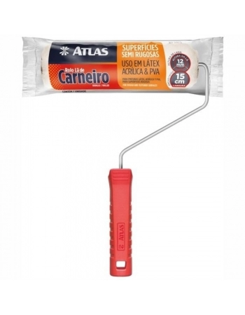 Rolo de Lã 50% Atlas 15cm 228/15 Com Cabo