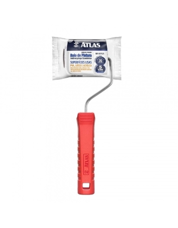 Rolo de Lã Atlas Antirespingo 05cm 773/5 Com Cabo