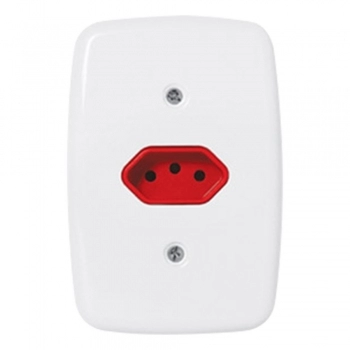 CONJ PLUZIE IDEA BCO 1 TOMA VM 2P+T 10A 3230