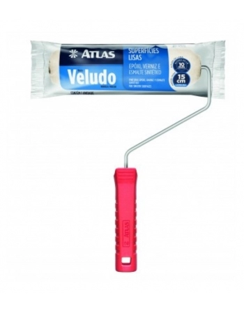 Rolo de Lã Atlas Veludo 15cm 329/15 Com Cabo
