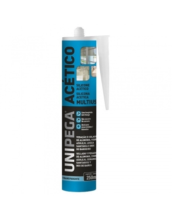 COLA SILICONE UNIPEGA TRANSP 250GR