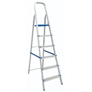 ESCADA REAL DOMESTICA ALUM 06 DEGRAUS REF 51