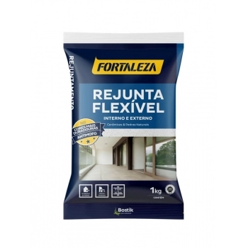 REJUNTE FORTALEZA TUDO FLEXIVEL PRETO 1KG