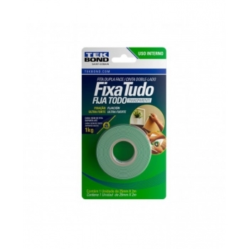 FITA DUPLA FACE TEKBOND ACRILICA INTERNA 25X2M BLISTER REF 78072708207