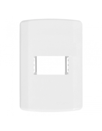 PLACA PLUZIE MOD BCO 1 MÓDULO 4 X 2 7295