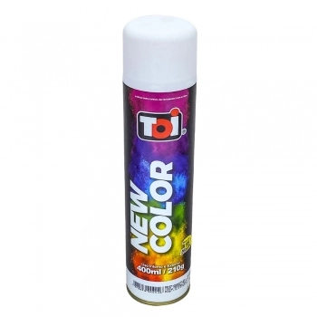 TINTA SPRAY 1-TOI NEW COLOR USO GERAL BCO FOSCO 400ML.