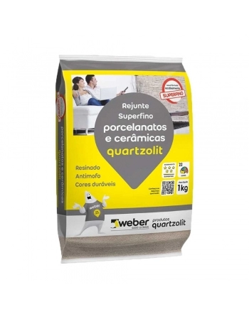REJUNTE QUARTZOLIT PORCEL/CERAMICAS BGE 1KG