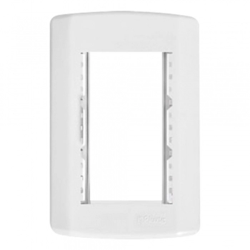 PLACA PLUZIE MOD BCO C/ SUPORTE 4 X 2 7280