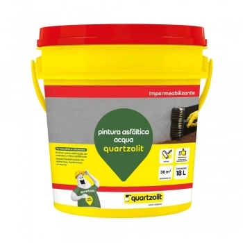 PINTURA ASFALTICA QUARTZOLIT ACQUA BALDE 18L