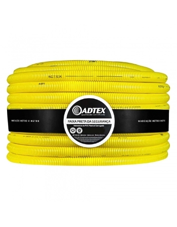Eletroduto Corrugado Conduíte PVC ADTEX 25mm (3/4) 50m Amarelo