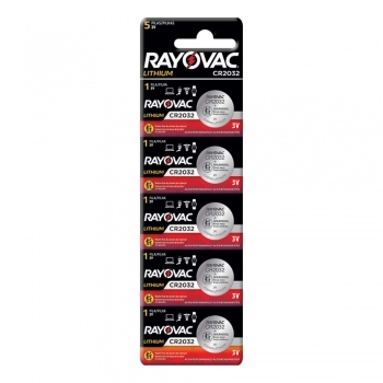 BATERIA ELETRONICA RAYOVAC CR2032 CARTELA C/5UN