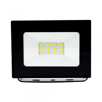 REFLETOR LED ECONOMAX (01) 10W 6500K PRETO BIV REF 12793