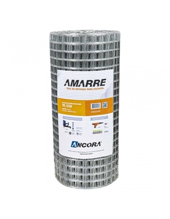 TELA DE REFORCO P/FACHADA ANCORA 1,20MMX0,5X25M (T)