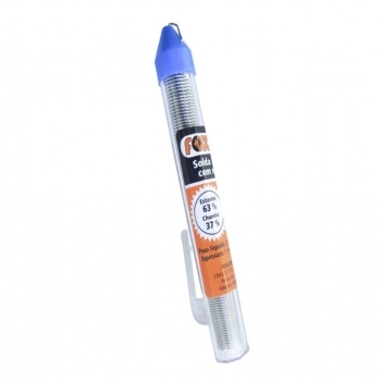 TUBO SOLDA ESTANHO FOXLUX 4M 63/37