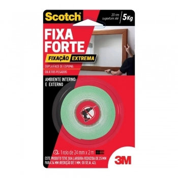 FITA DUPLA FACE 3M FIXA FORTE 24X2 EXTREME REF HB004492250