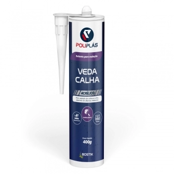 VEDA CALHA POLIPLAS ALUMIN 400GR
