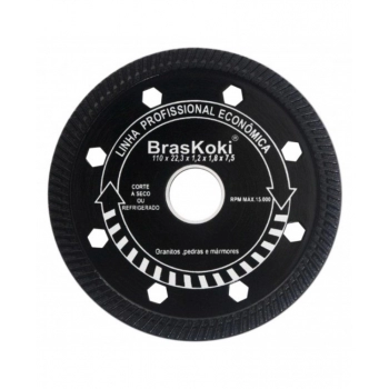 DISCO DIAMANT. BRASKOKI 110MM CONT. SECO/REFRIG. ECON. PTO