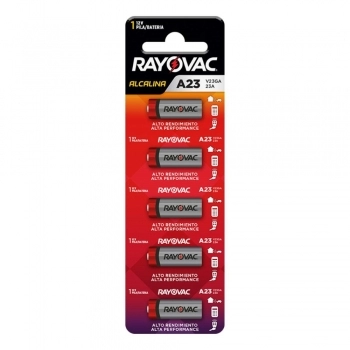 BATERIA ELETRONICA 12V RAYOVAC V23GA CARTELA C/5 UN