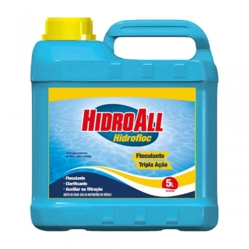 CLARIFICANTE/FLOCULANTE TRIPLA ACAO 5L HIDROALL REF 1005PCLA