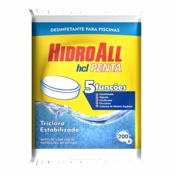 PASTILHA CLORO HCL PENTA 200G HIDROALL REF 1190