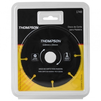 DISCO TUNGSTENIO THOMPSON P/MADEIRA 4.1/2 110MM REF 1748